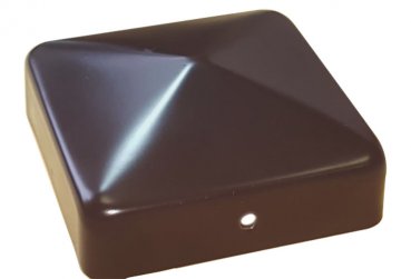 Pfostenkappe schwarz Pyramide für Pfosten 8x8 cm